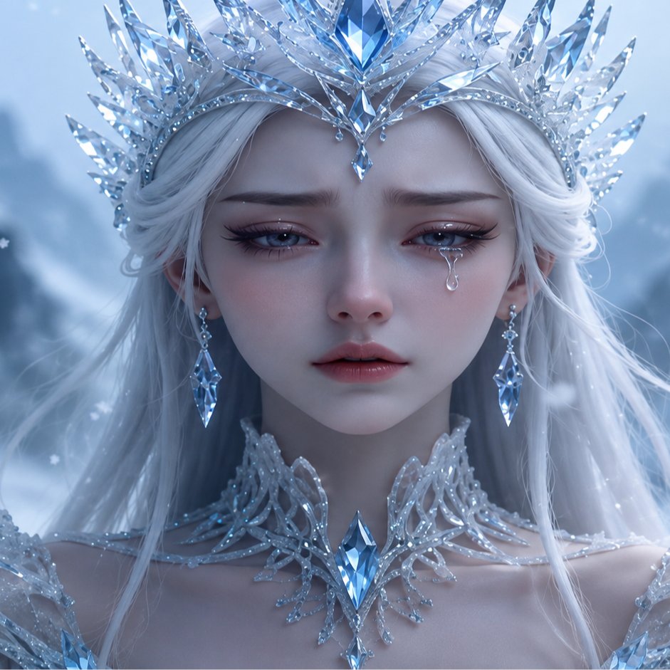 AI 漫剧冰雪人物画面