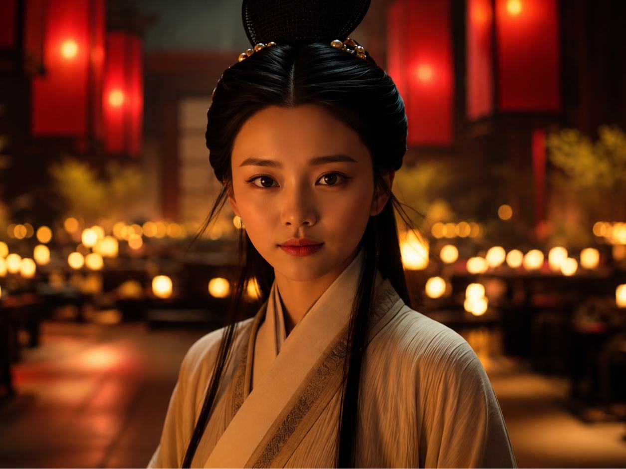 AI 真人短剧东方幻想人物画面