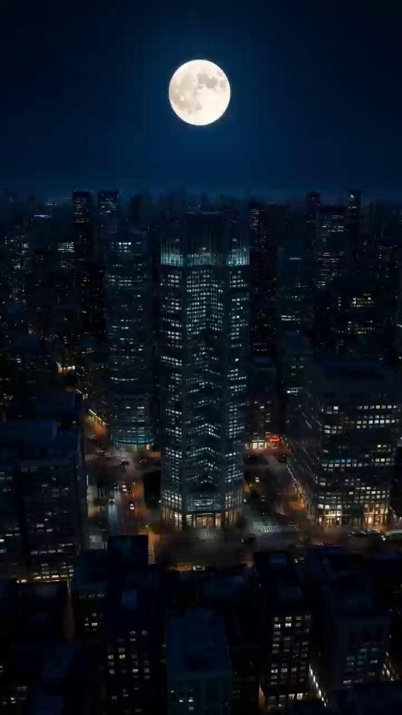 AI 仿真人剧夜景片段